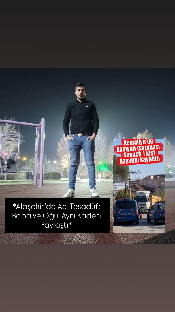 Alaşehir’de Acı Tesadüf: Baba ve Oğul Aynı Kaderi Paylaştı